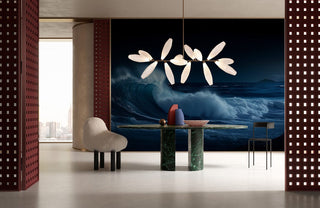 Midnight Ocean Wave Mural Wallpaper