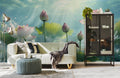 Radiant Lotus Waters Mural Wallpaper