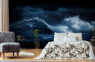 Stormlight Ocean Surge Mural Wallpaper