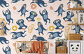 Cool Musician Sloth Wallpaper Mural