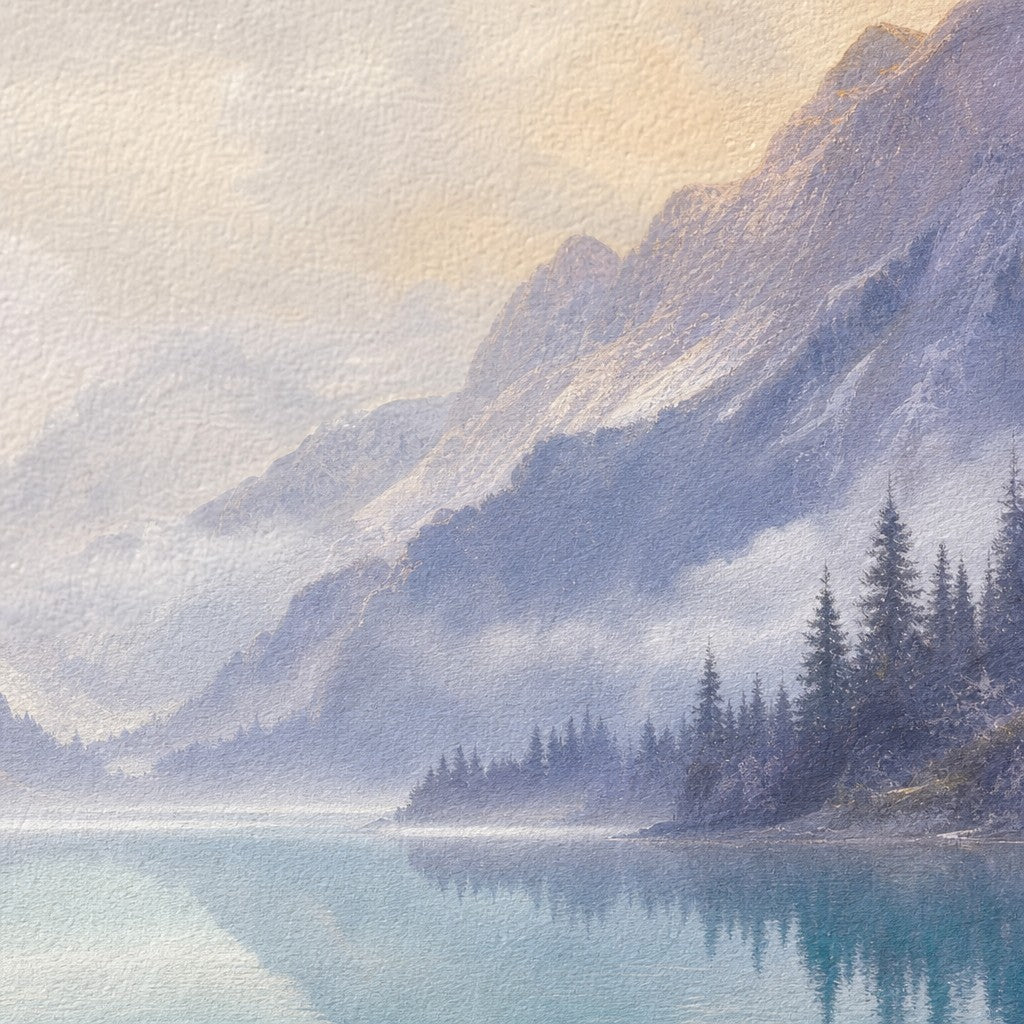 Alpine Lake Wallpaper Mural product view