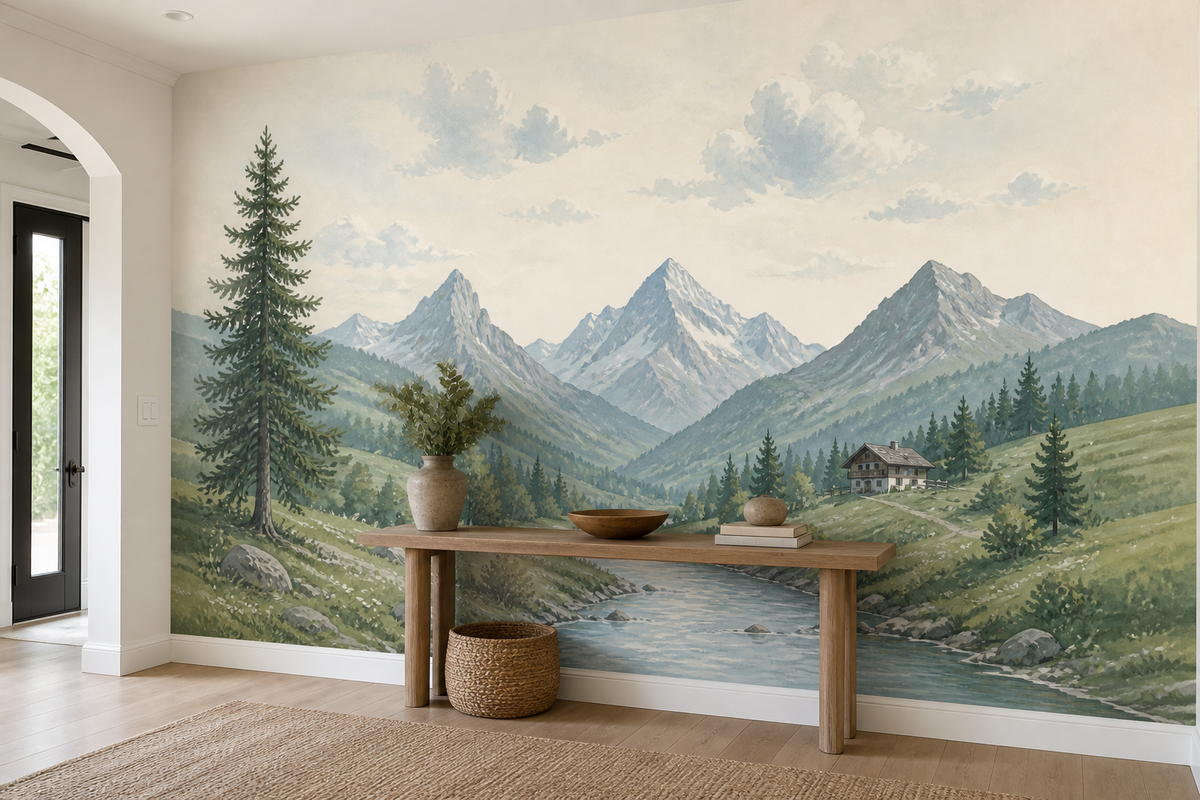 Alpine Valley Wallpaper Mural product view