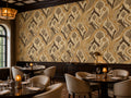 Amber Art Deco Wallpaper Mural