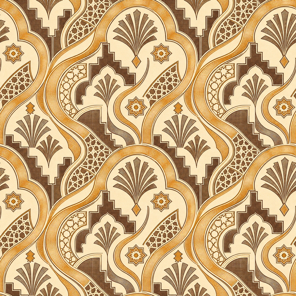 Amber Art Deco Wallpaper Mural product view