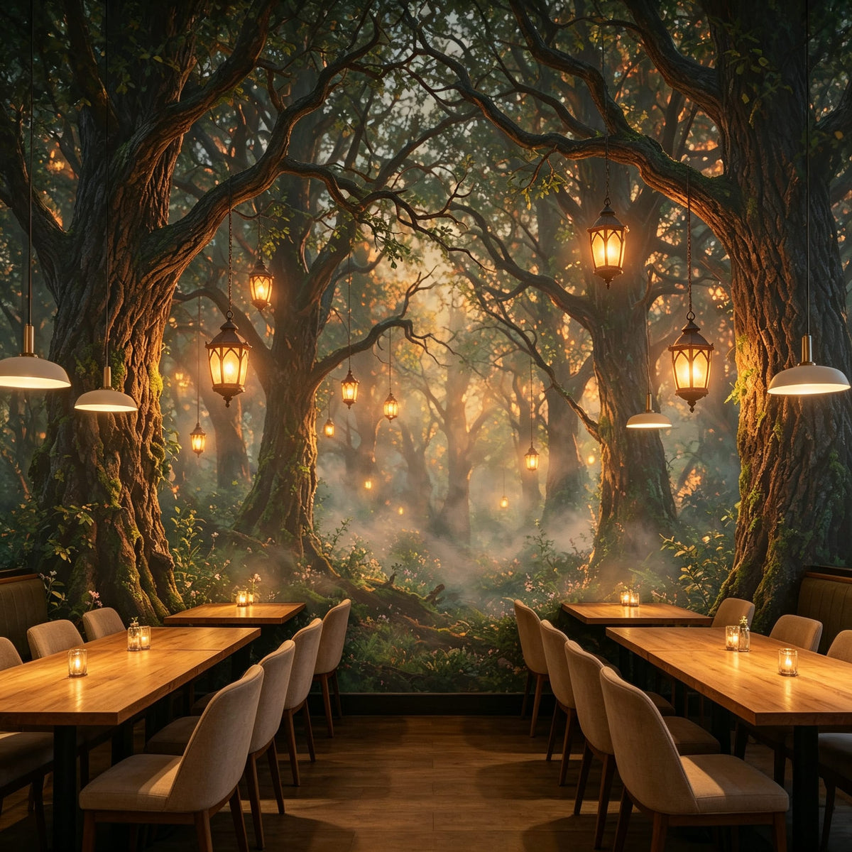 Amber Design Wallpaper Mural product view
