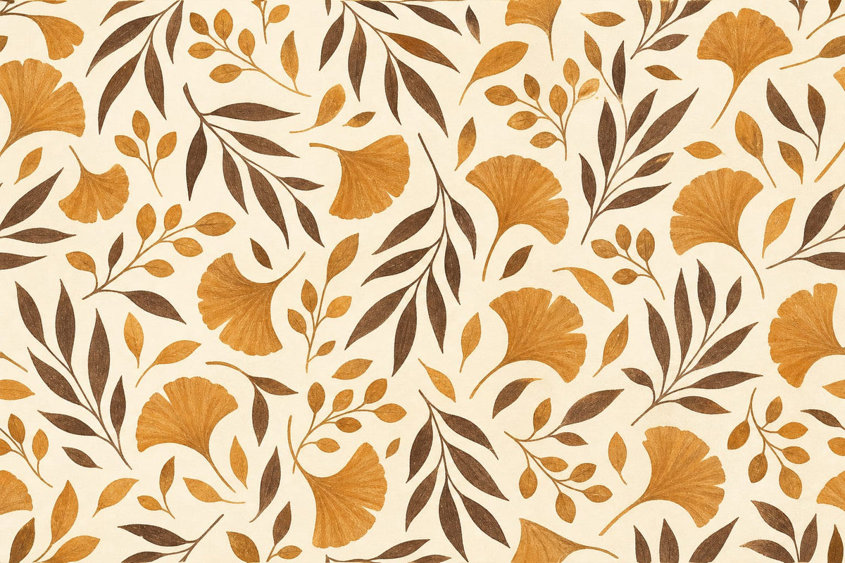 Amber Leaf Wallpaper Mural product view