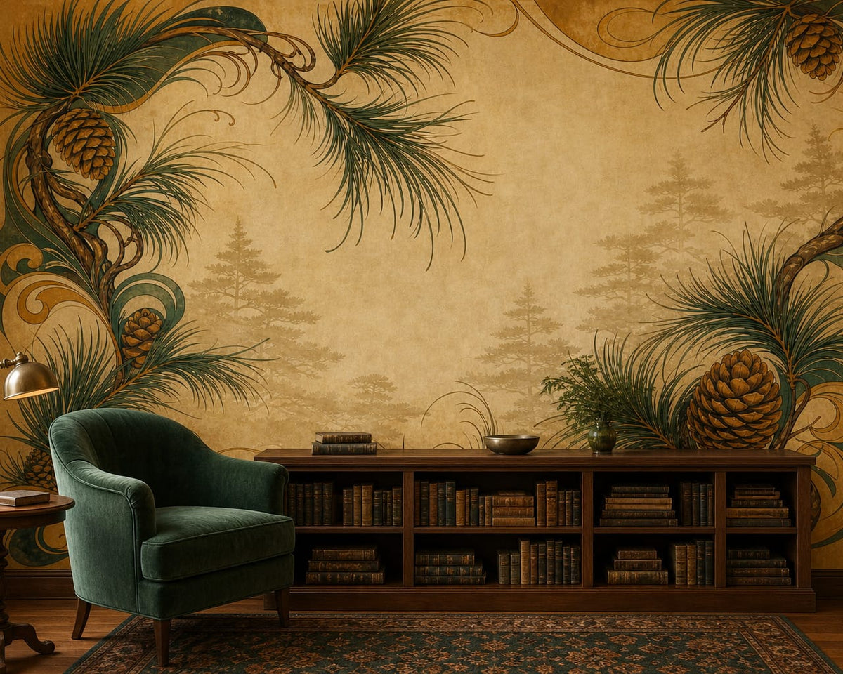 Amber Pine Wallpaper Mural product view