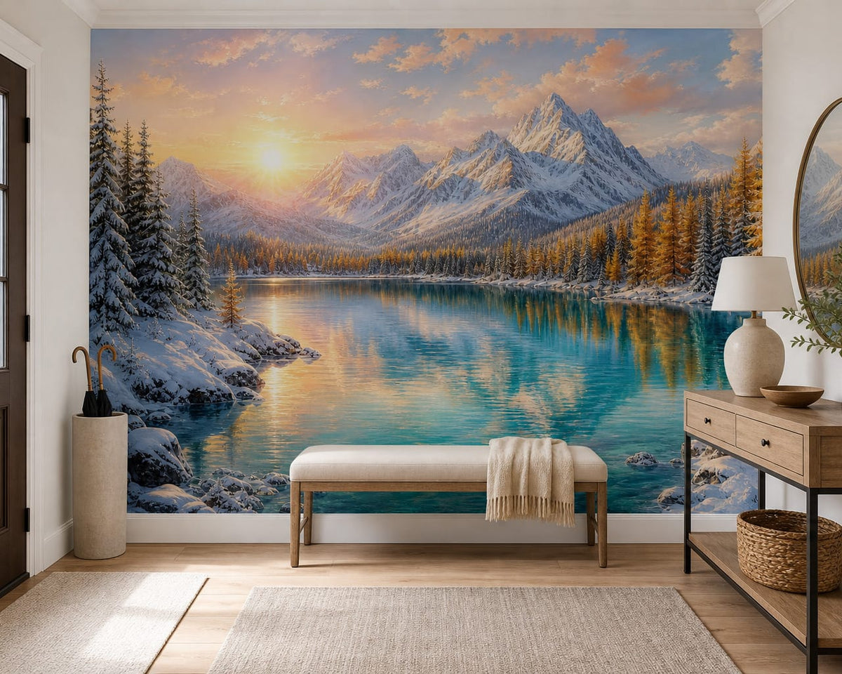 Amber Snow Wallpaper Mural product view