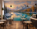 Amber Snow Wallpaper Mural
