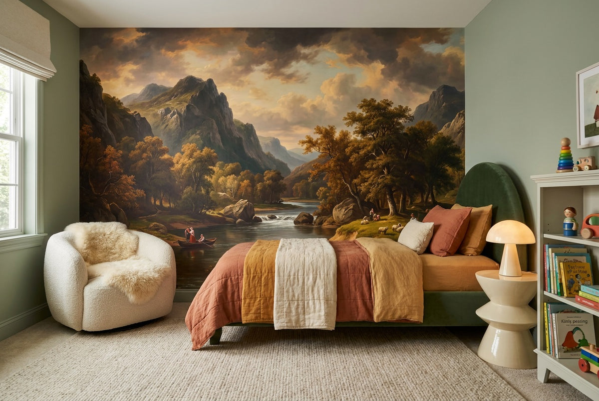 amber valley kids room custom peel and stick non woven vinyl removable wallpaper mural