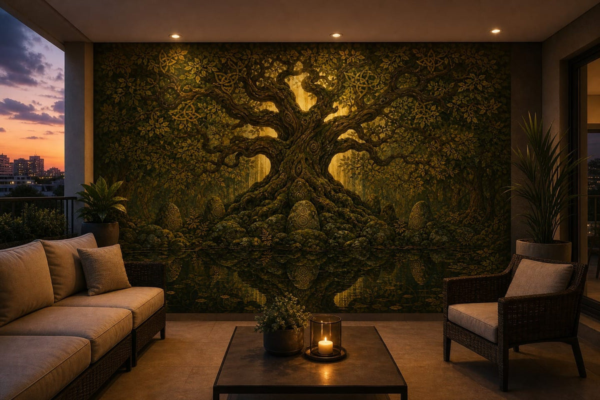 Gold Antique Wallpaper Mural product view