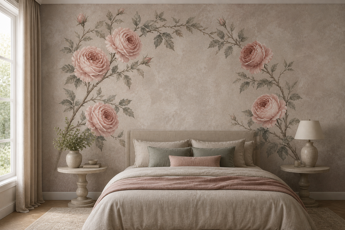 Rose Antique Wallpaper Mural product view
