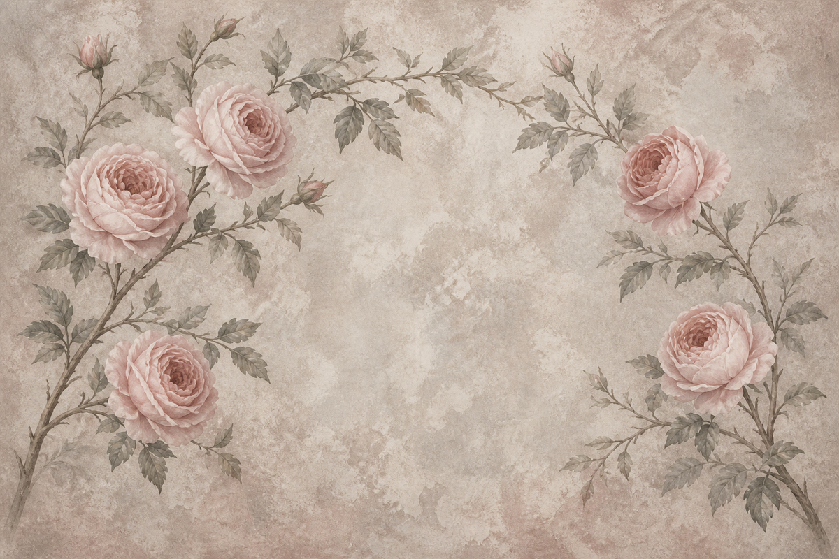Rose Antique Wallpaper Mural product view