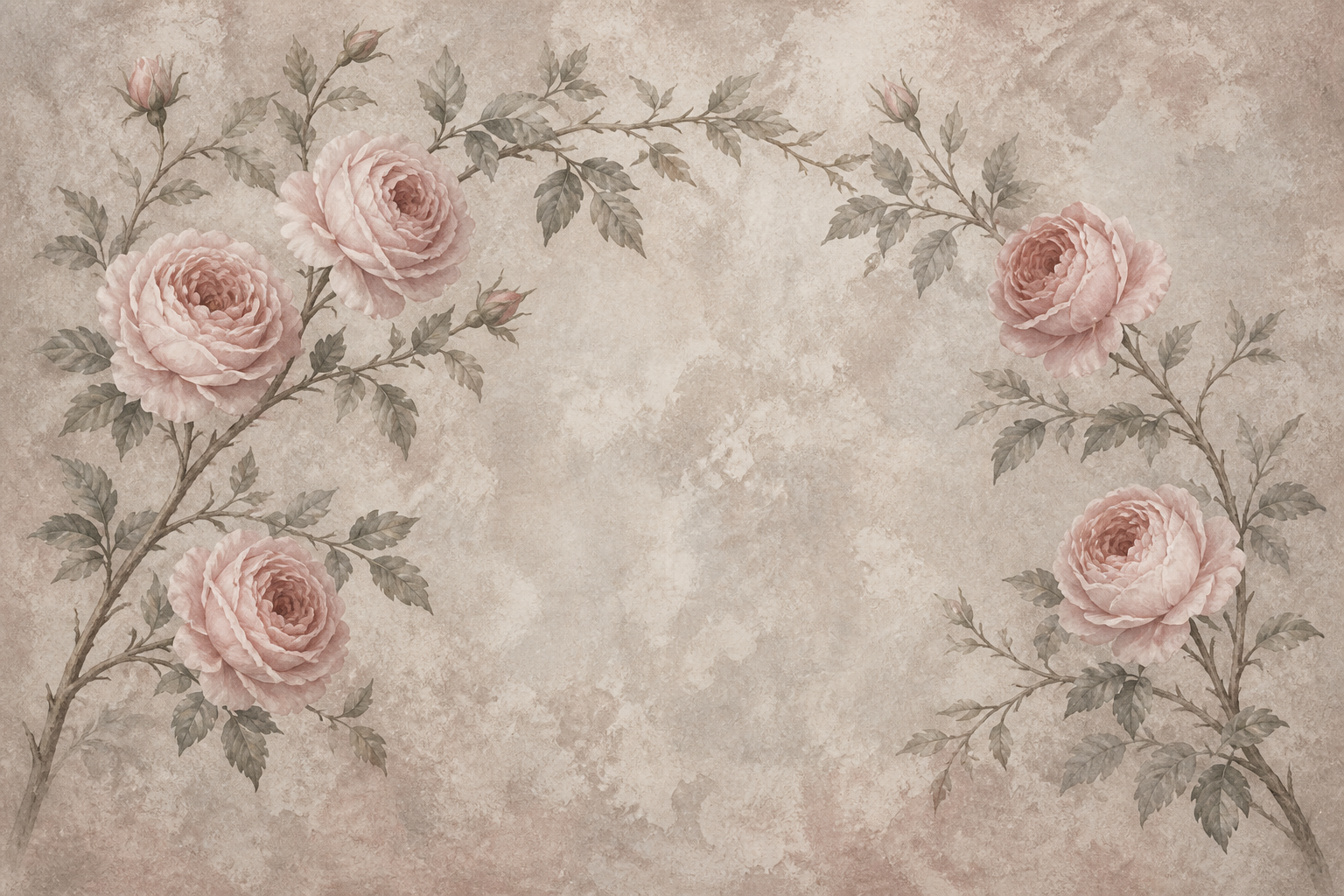 Rose Antique Wallpaper Mural