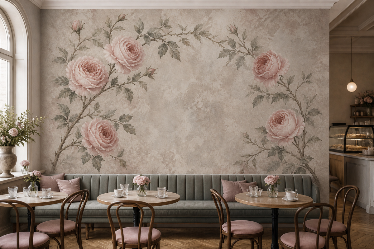 Rose Antique Wallpaper Mural product view