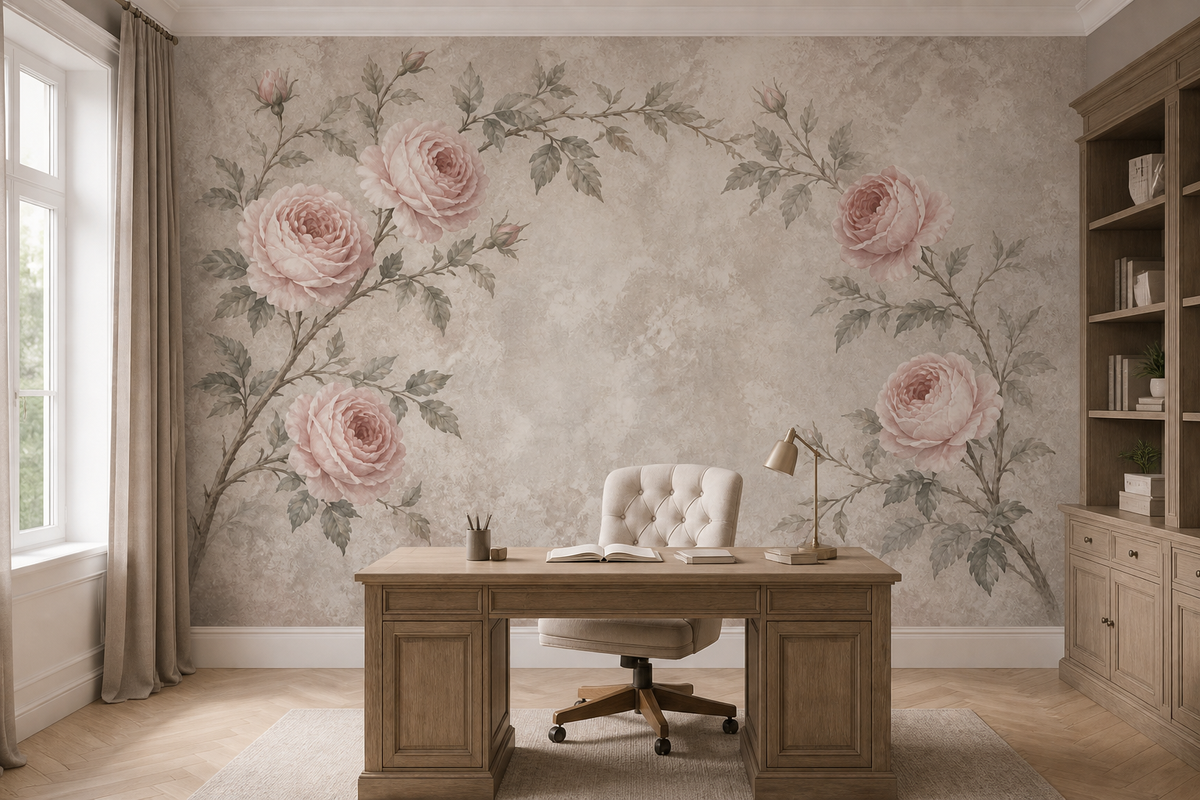 Rose Antique Wallpaper Mural product view