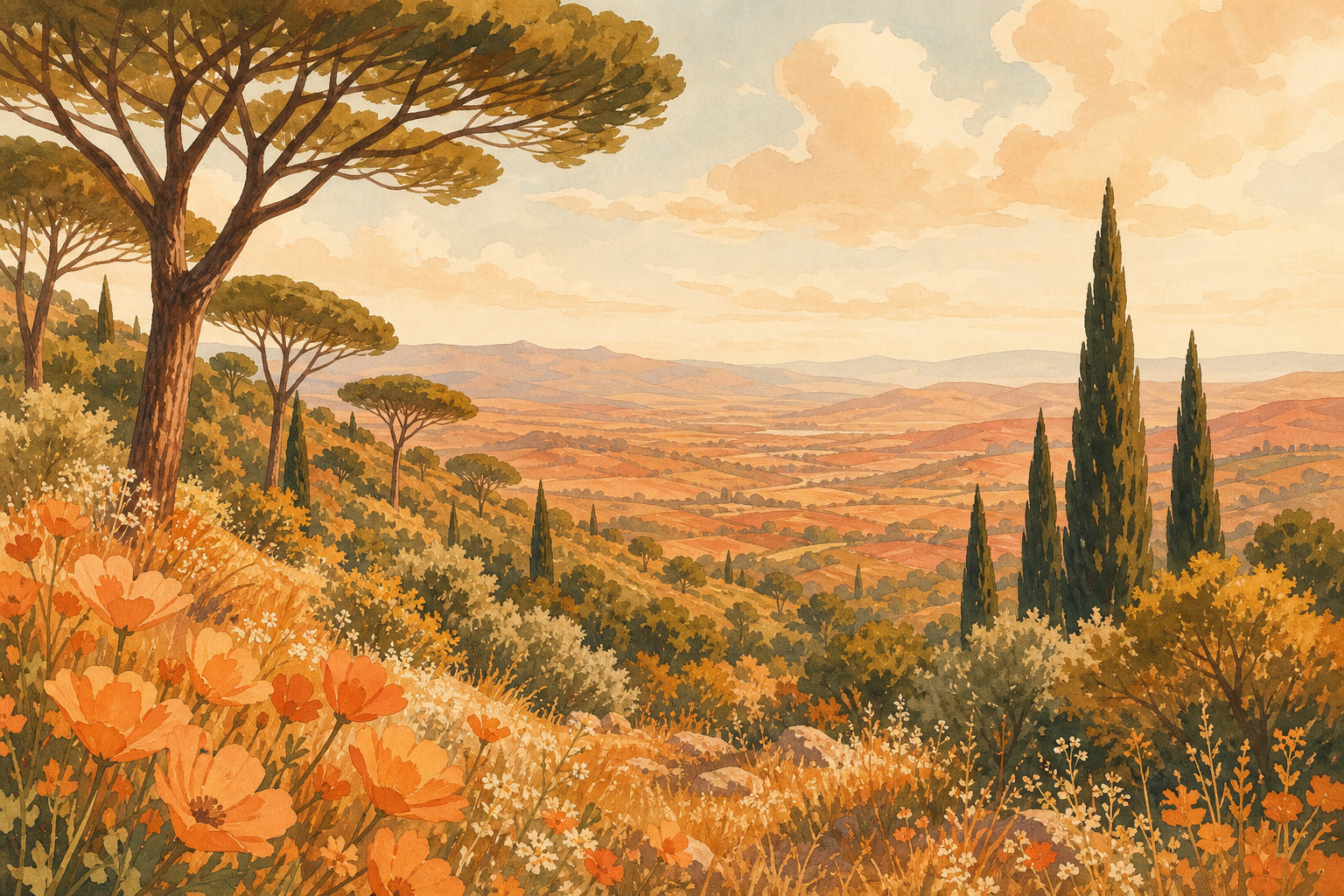 Apricot Apricot Wallpaper Mural