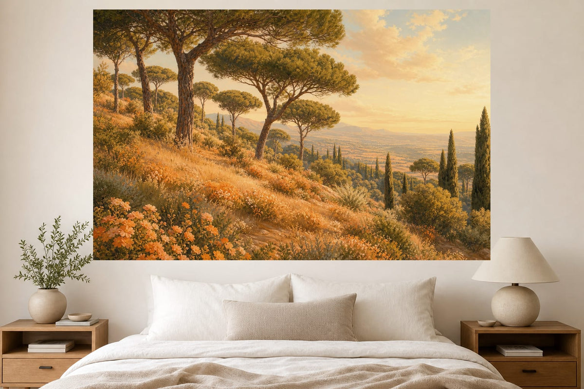 Apricot Pine Wallpaper Mural product view