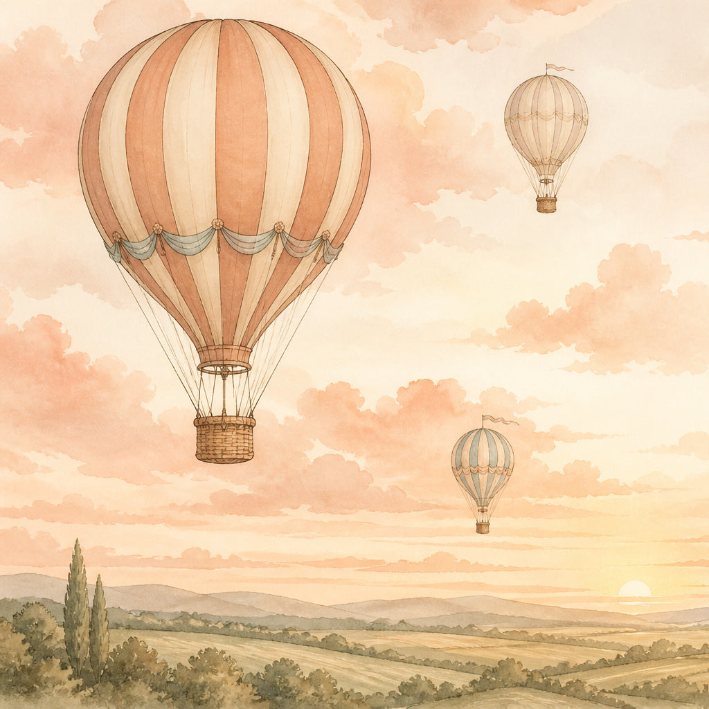 Peach Balloon Wallpaper Mural product view