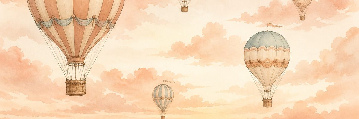 Peach Balloon Wallpaper Mural product view