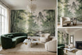 Green Mountain Bamboo Forest Wallpaper Mural