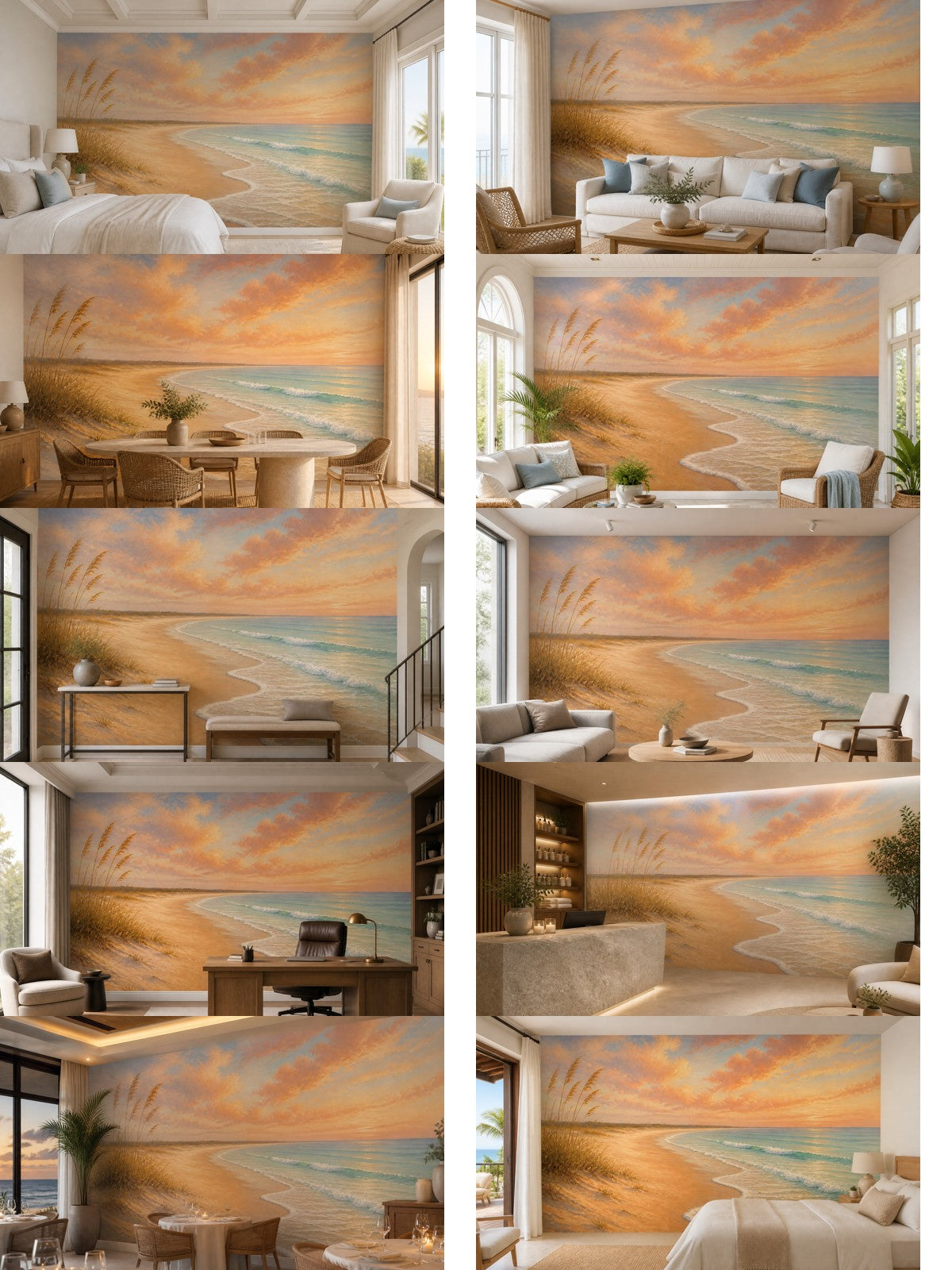Sand Beach Wallpaper Mural product view