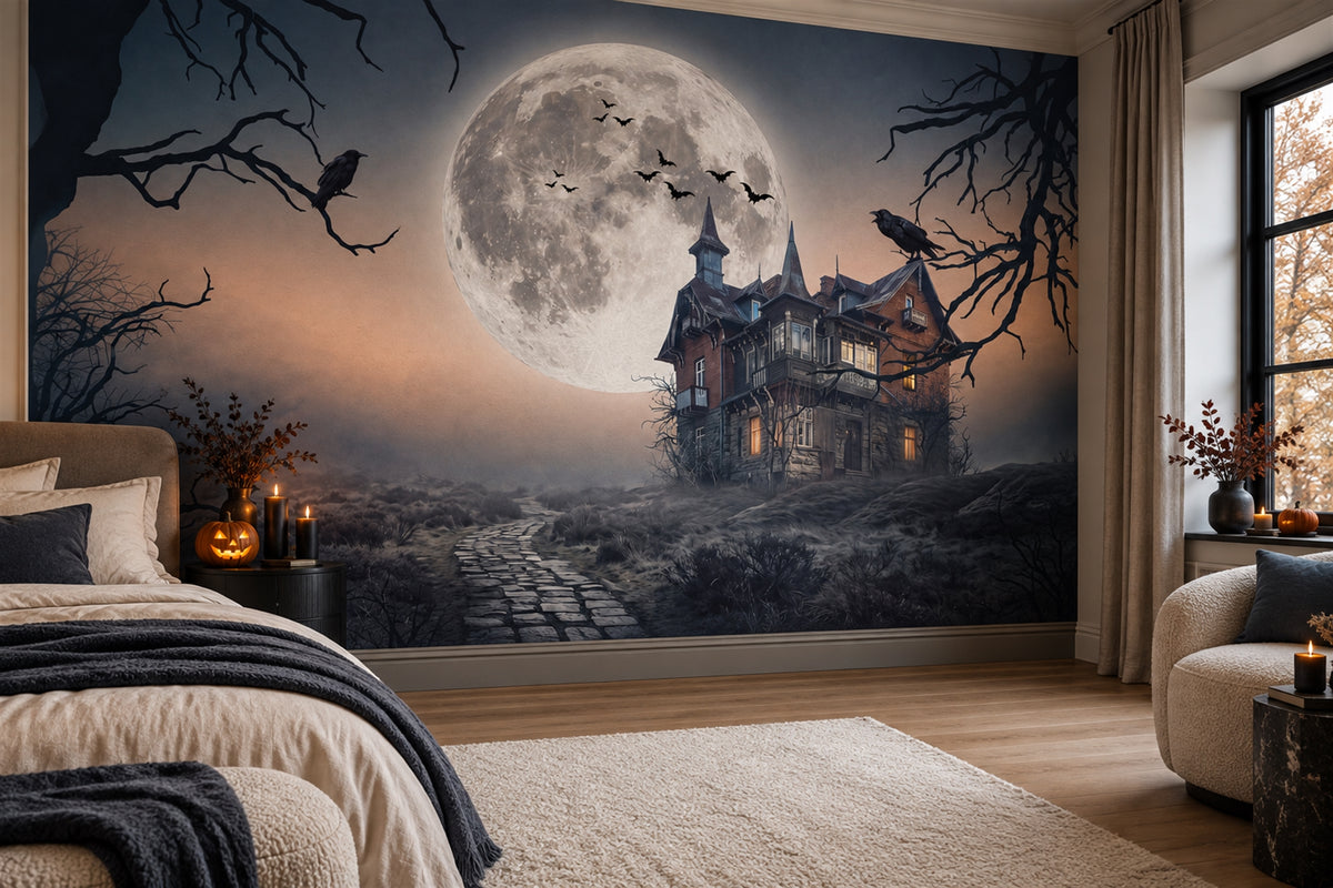 bedroom grey mansion custom non woven vinyl peel and stick removable wallpaper mural