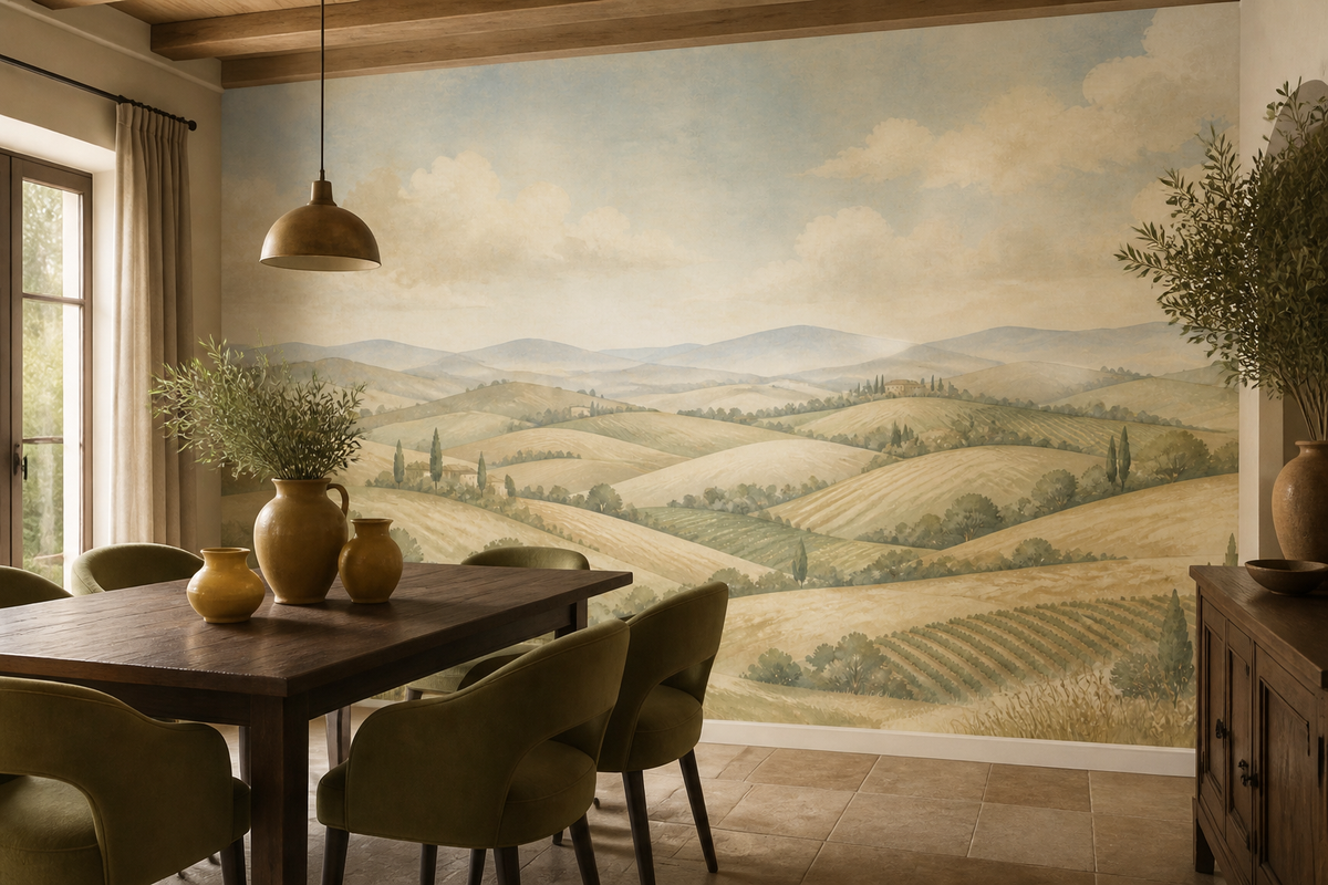 Beige Tuscan Wallpaper Mural product view