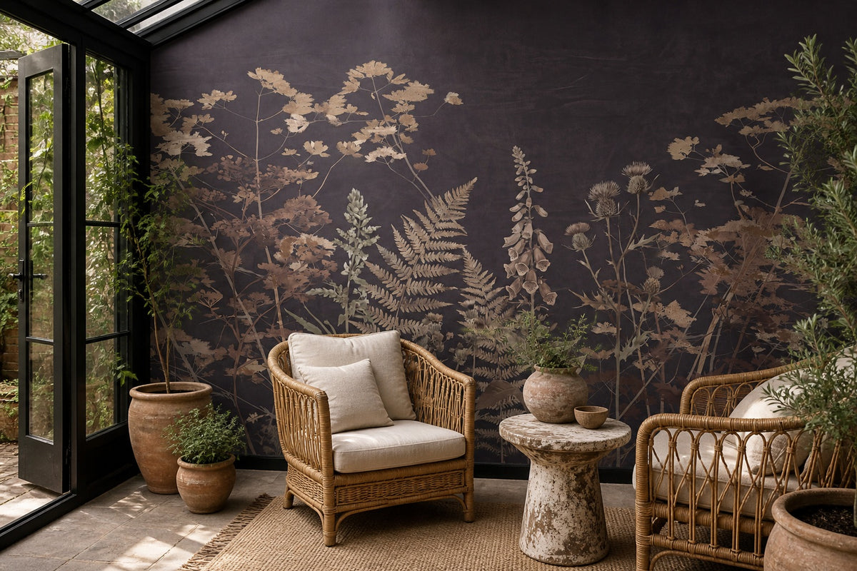 beige floral vintage jungle wallpaper garden custom stick on non woven vinyl removable