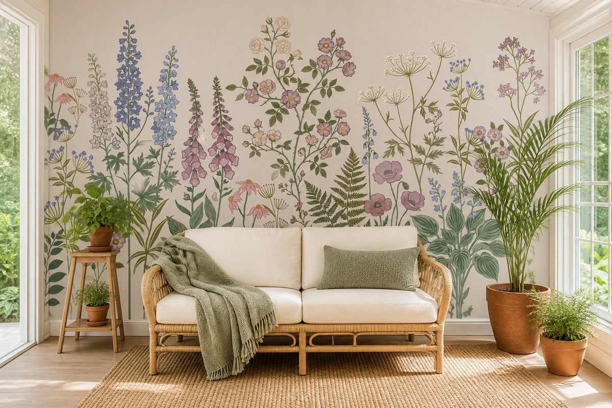 beige leaf vintage jungle wallpaper sunroom custom stick on non woven vinyl removable