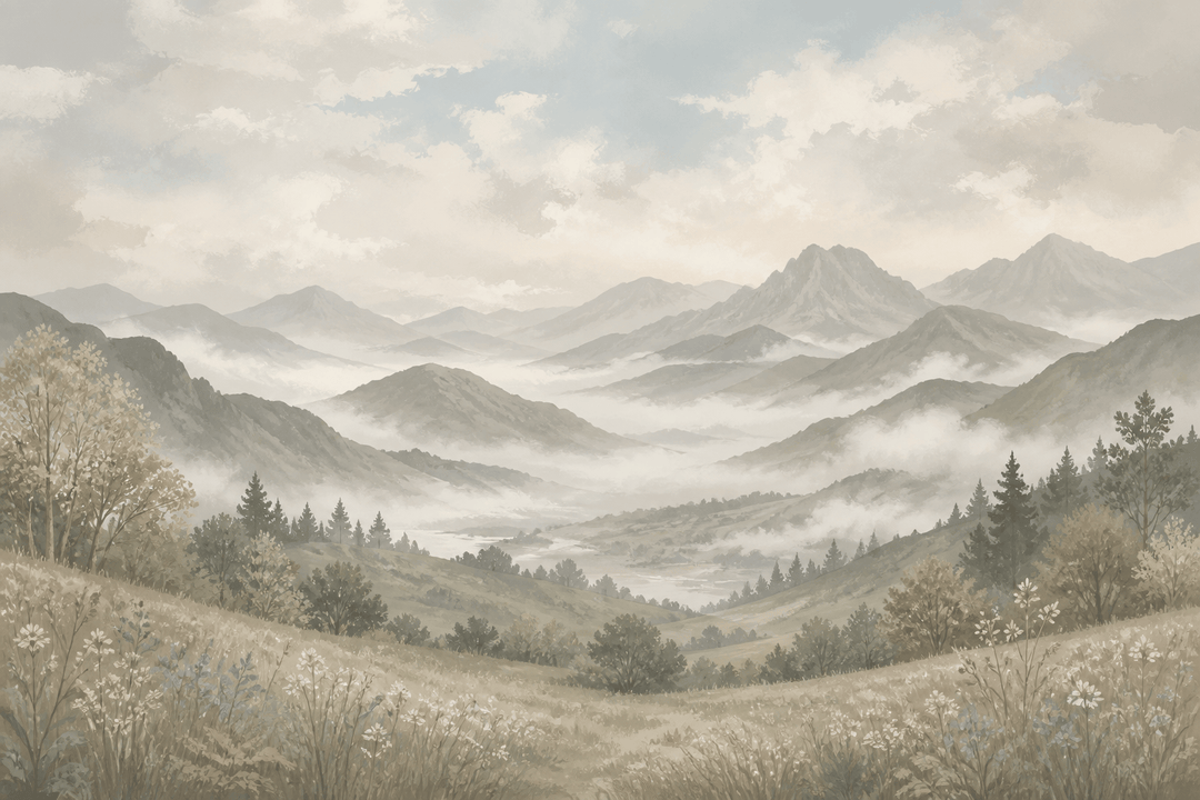 Beige Misty Wallpaper Mural product view