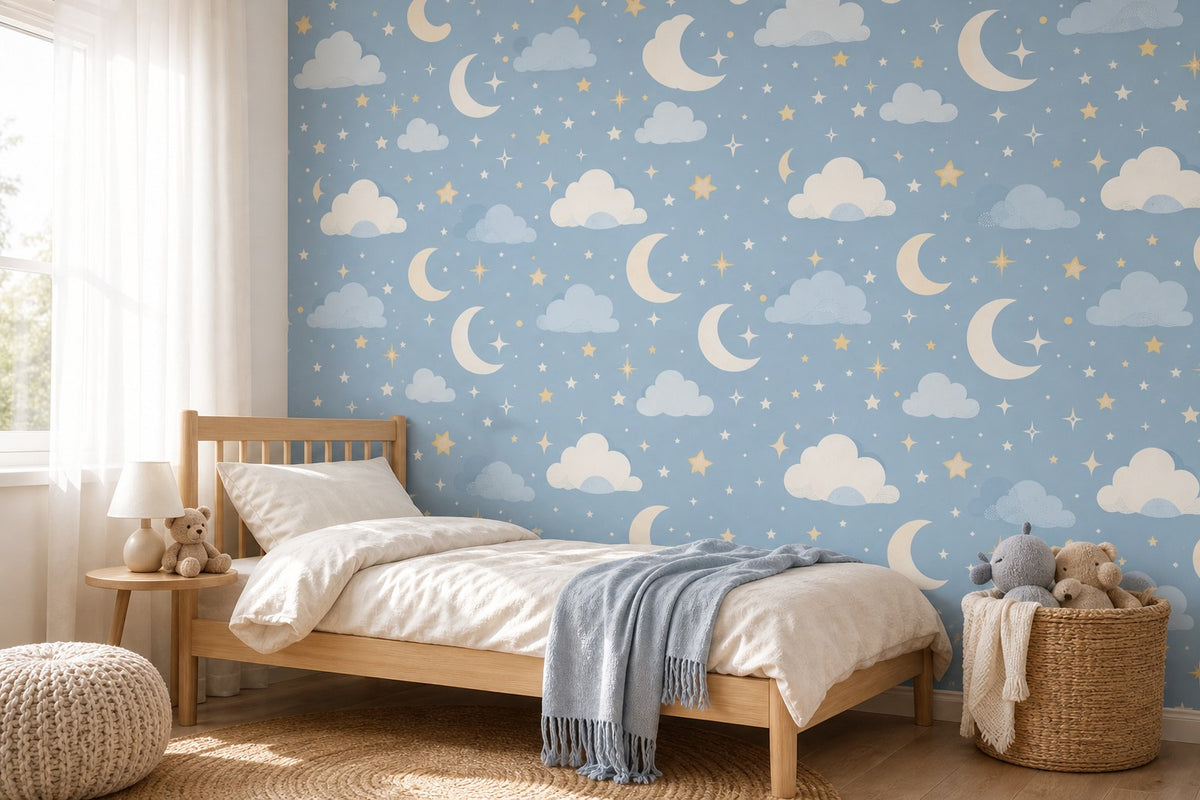 Beige Moonlit Wallpaper Mural product view