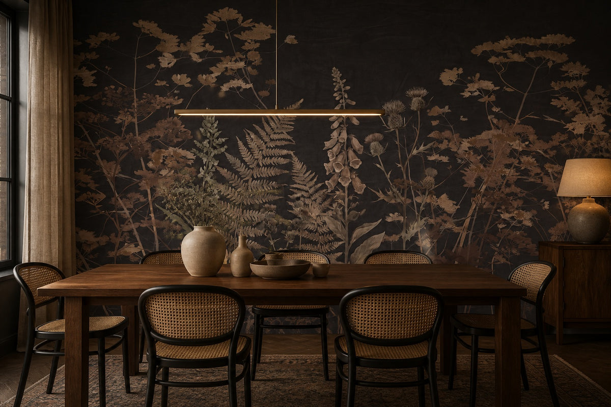 beige nature vintage jungle wallpaper dining custom stick on non woven vinyl removable