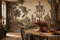 Beige Skeleton Study Halloween Wallpaper Mural