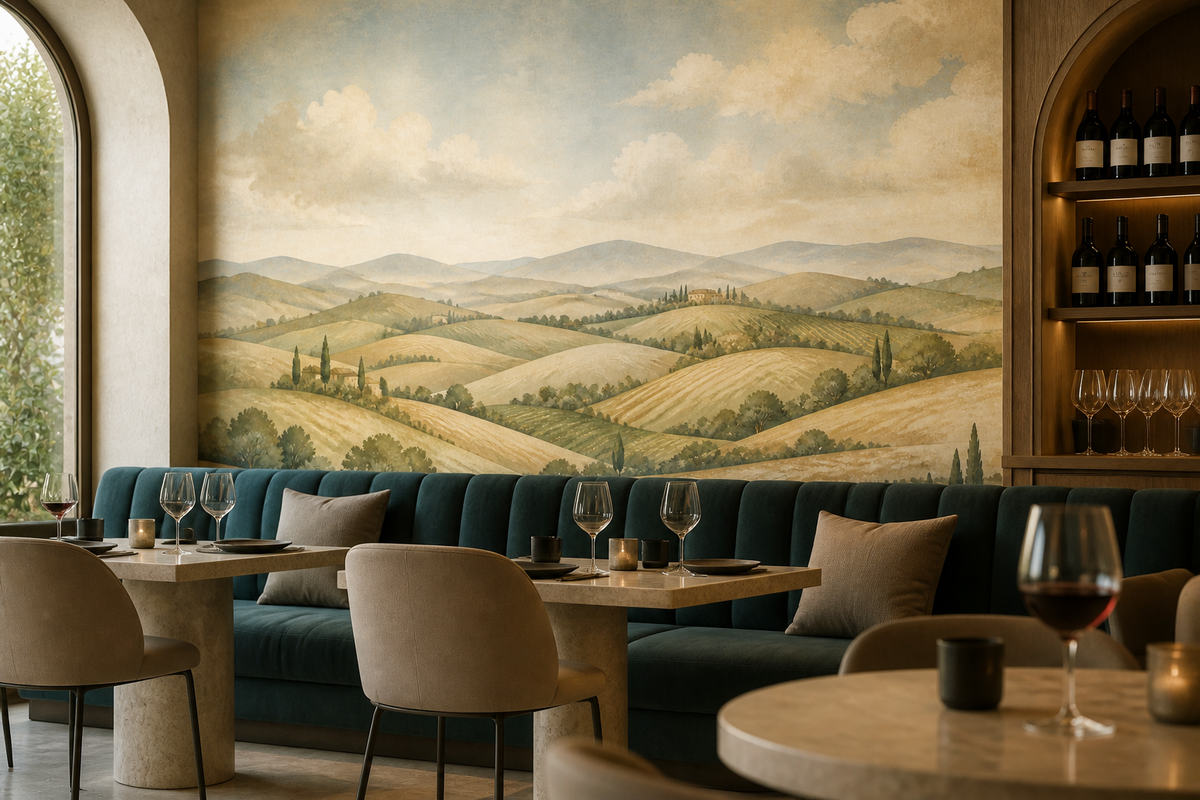 Beige Tuscan Wallpaper Mural product view
