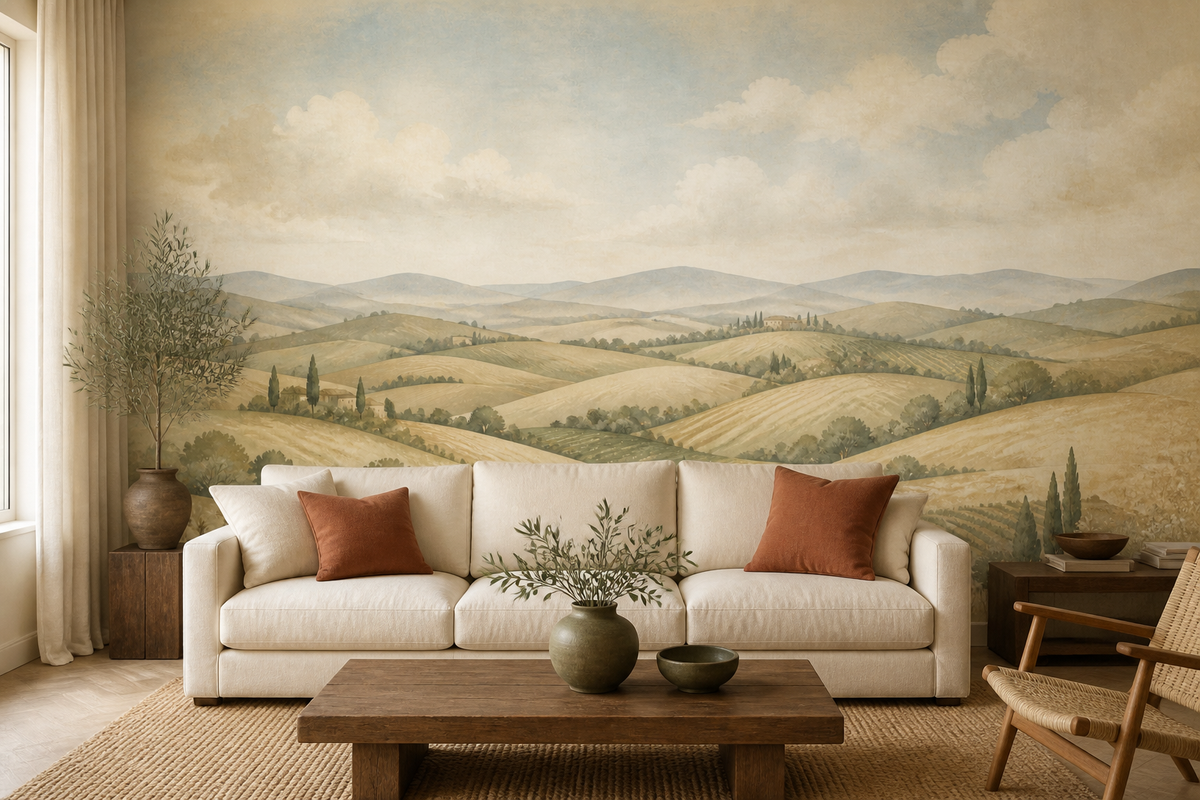 Beige Tuscan Wallpaper Mural product view