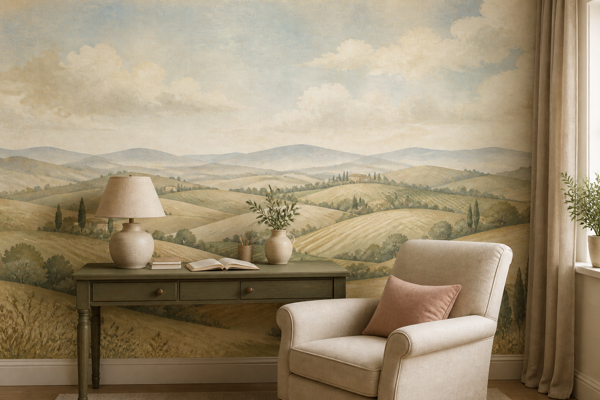 Beige Tuscan Wallpaper Mural product view