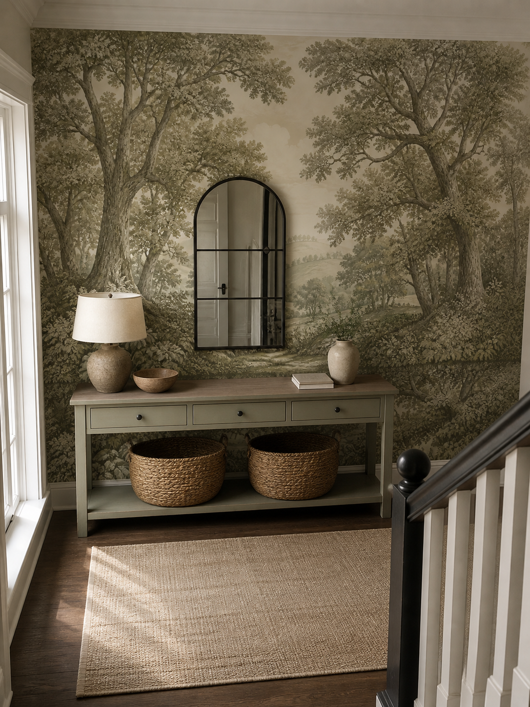 Beige Vintage Wallpaper Mural product view