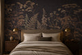 Midnight Arching Fern Garden Wallpaper Mural