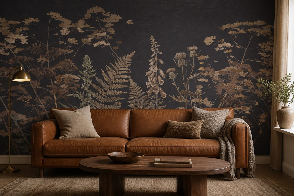 beige vintage jungle wallpaper living custom self adhesive non woven vinyl removable