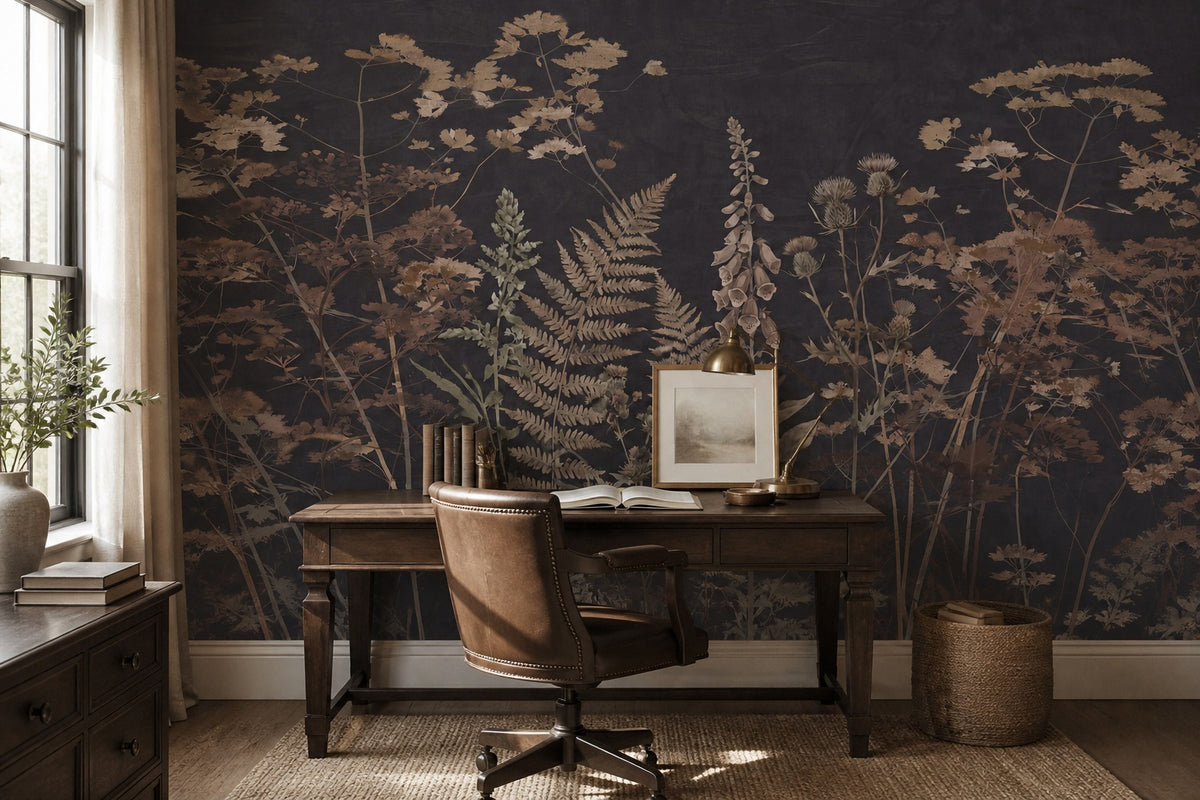 beige vintage jungle wallpaper office custom self adhesive non woven vinyl removable