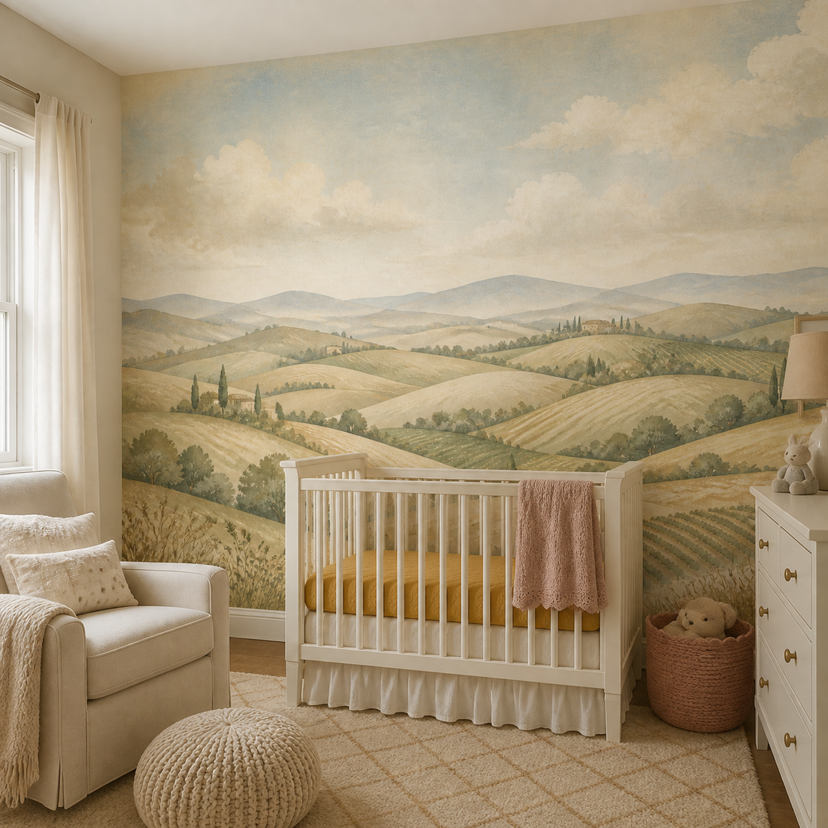 Beige Tuscan Wallpaper Mural product view
