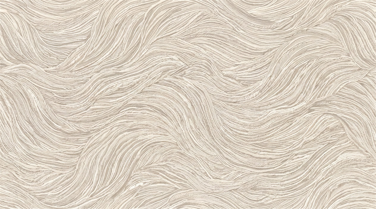 Beige Rippling Textured Abstract Wallpaper Mural