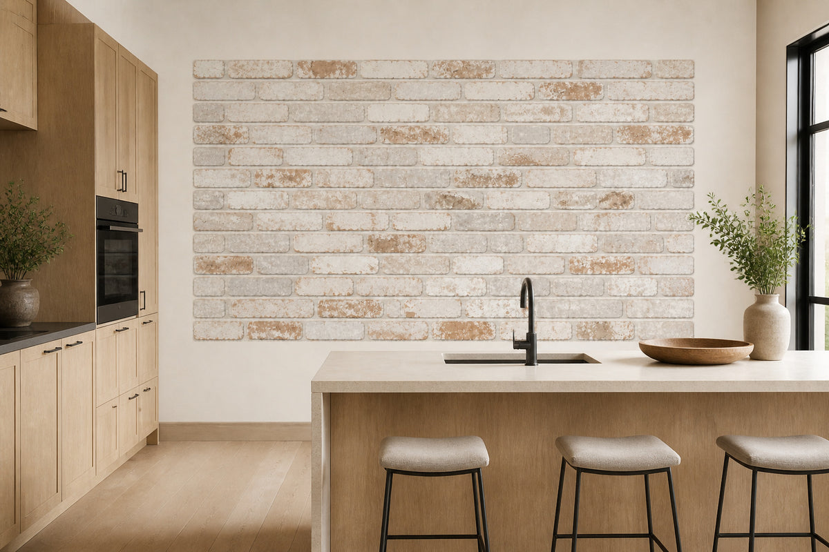 White Brick Wallpaper Mural product view