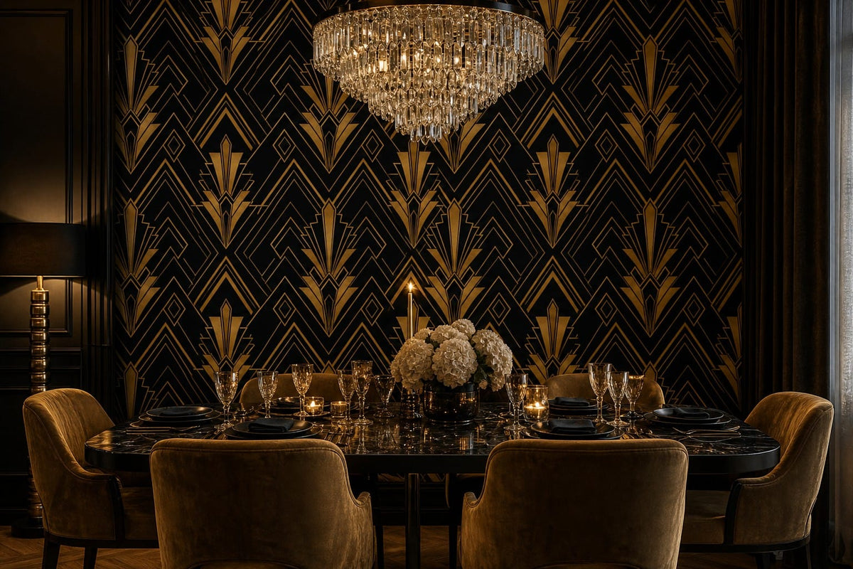 Black Gold Wallpaper Mural product view