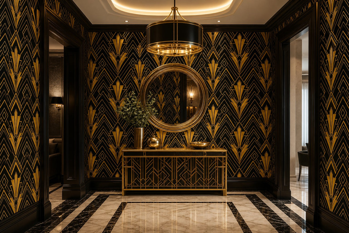 Black Gold Wallpaper Mural product view