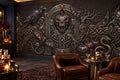 Black Gothic Crest Halloween Wallpaper Mural
