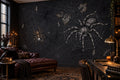 Black Spiders Halloween Wallpaper Mural