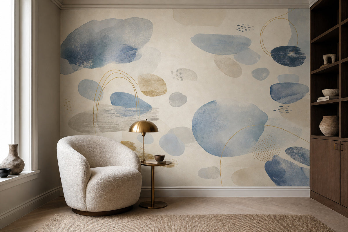 Blue Design Wallpaper Mural product view