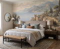 Mediterranean Coastal Ruins Landscape Wallpaper Mural